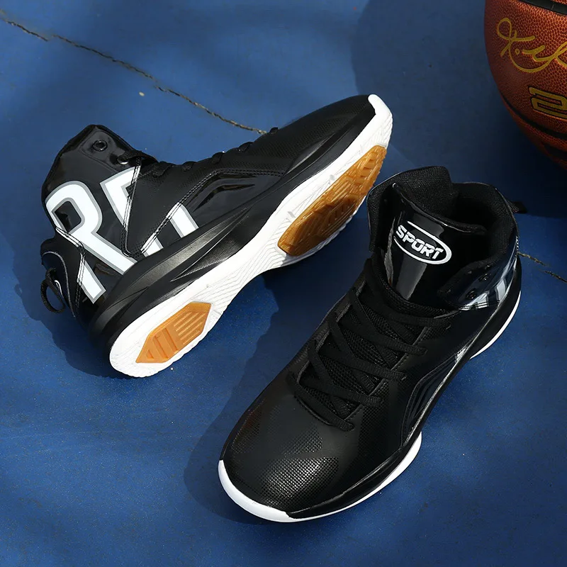 De los hombres transpirables zapatos de baloncesto high-top zapatos de deporte cesta homme amortiguación zapatillas de deporte de hombre al aire libre Atlético zapatos de baloncesto De los hombres transpirables zapatos de baloncesto high-top zapatos de deporte cesta homme amortiguación zapatillas de deporte de hombre al aire libre Atlético zapatos de baloncesto