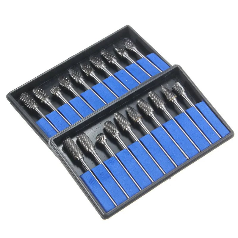

20pcs/Set Tungsten Carbide 6mm Cutting Edge Diameter Cutter Rotary Burr Set CNC Milling Cutter Engraving Router Bit CED