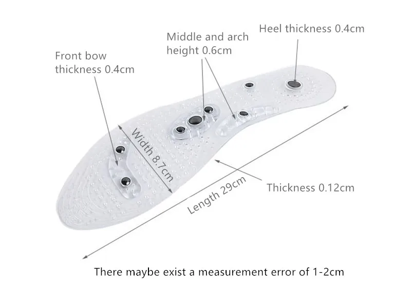 1 пара обуви гель стельки для ног магнитотерапия медицинский Массажер для мужчин и женщин удобные колодки для расслабления ног вставки для обуви