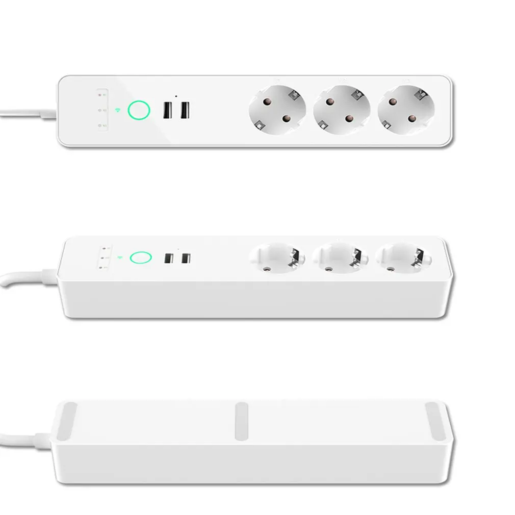 Цена Smart Электрические Розетка Dual USB 3 порты Smart мощность розетки Wi Fi беспроводной телефон приложение голос управление