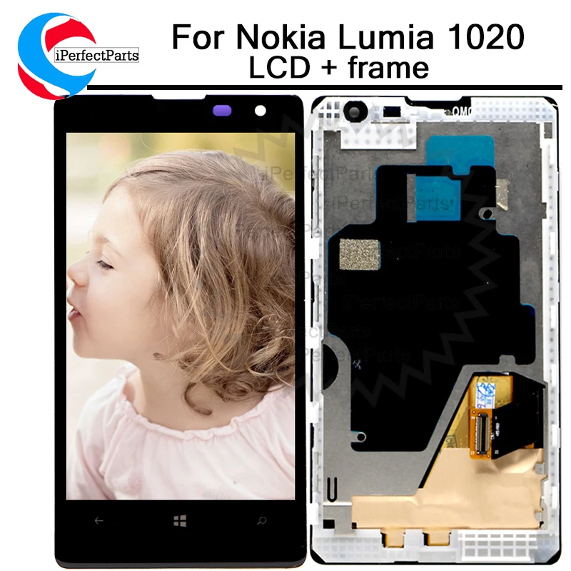 

Tested good For NOKIA Lumia 1020 LCD Touch Screen 4.5" For NOKIA Lumia 1020 Display Digitizer Assembly Replacement Parts + tools