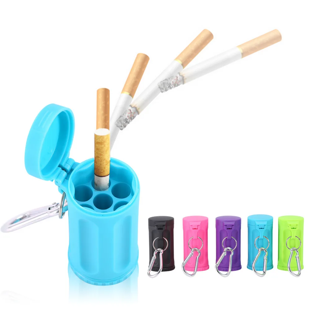 Durable Portable Car Ashtray With Cigarette Smoking Ash Holder Pocket