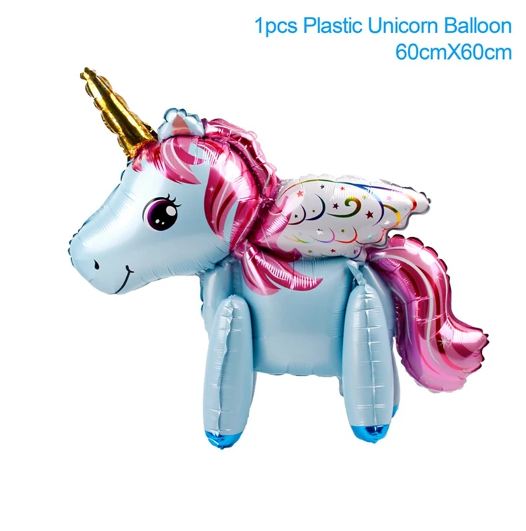 DIY Unicorn F Вечерние украшения в виде единорога, висячие украшения в виде единорога для вечеринки в честь Дня рождения, украшения для девочек - Цвет: DIY Unicorn F