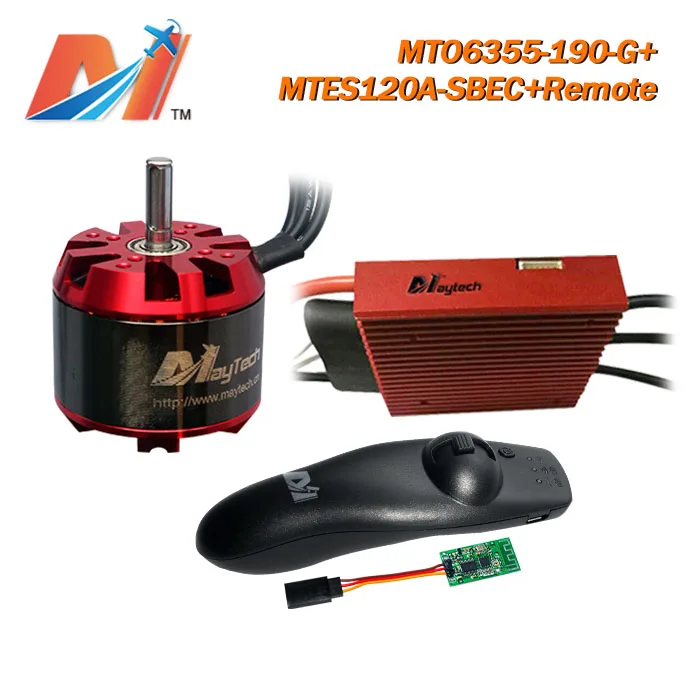 

Maytech 6355 190kv sensorless electric motor and 12s hv electrical skateboard esc and remote ( 3pcs )