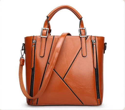 

Genuine Leather Women Handbags Wholesale 2018 New Stitching Bag Diagonal Single Shoulder Bag Handbag Bag Outlet Explosion