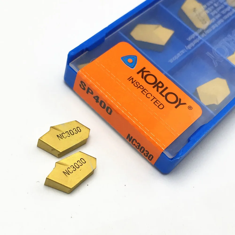 SP200 SP300 SP400 PC9030 NC3020 NC3030 korloy Grooving Carbide Inserts lathe cutter turning tool