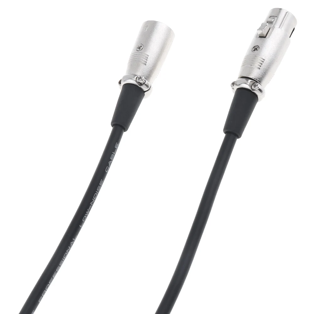 3 м черный 3 Pin XLR штекер к женскому микрофонному удлинителю аудио удлинительные кабели шнур провод линия для 6 мм микрофон