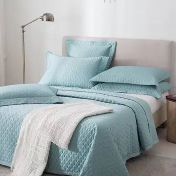 

Famvotar Premium 3-piece Quilted Quilt Coverlet Set Stitched 100% Cotton Summer Bedspread Dot Stitched Pattern Design Bedspread