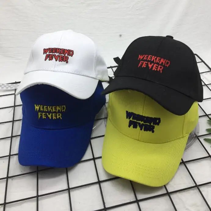 2017 New Pattern Korean Letter Embroidery Colour Peaked Cap Hip-hop Baseball Hat Spring And Autumn Outdoors All-match Tide Hats |