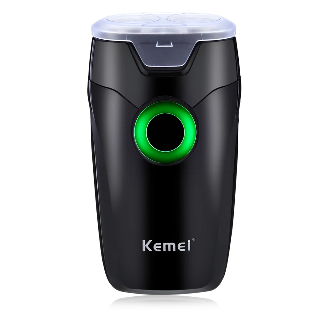 Kemei Перезаряжаемые электробритва Портативный двойной плавающим лезвием бритья