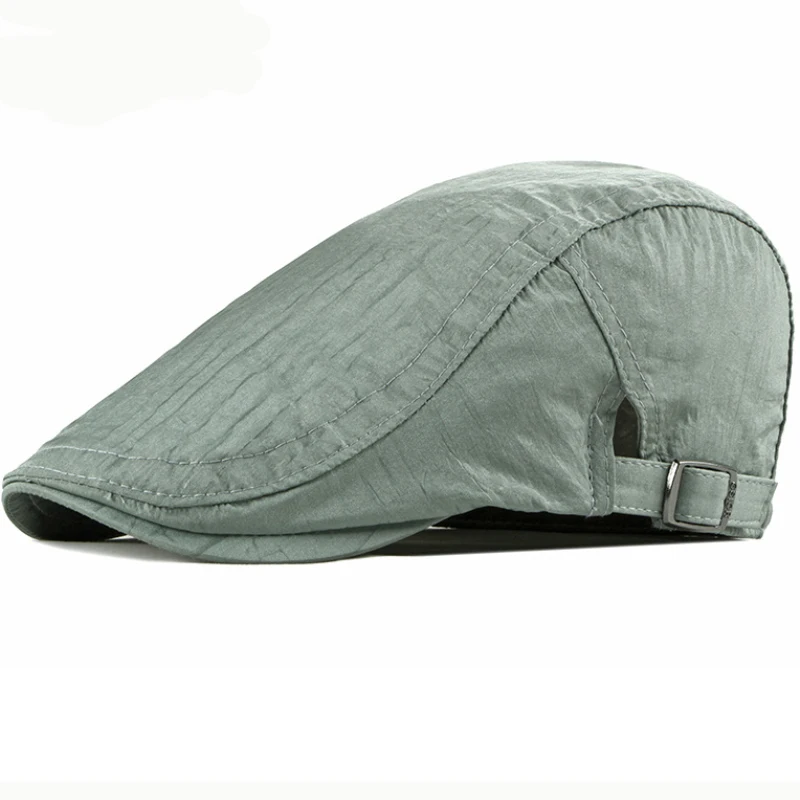 

HT2499 Beret Cap Vintage Men Women Newsboy Ivy Flat Cap Adjustable Spring Summer Sun Hat Retro Men Berets Cabbie Driver Men Cap