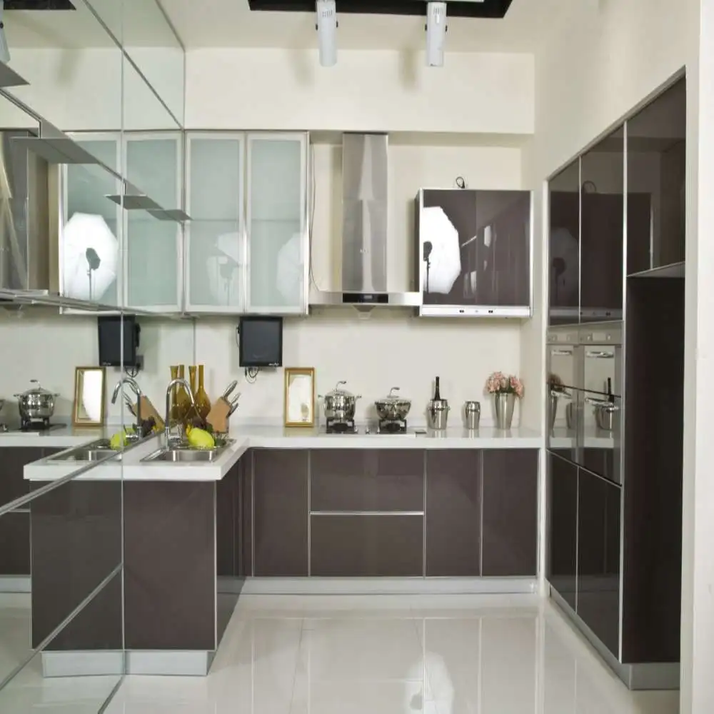 High Gloss Modern Cinza Piano Laca Cozinha Em Arm Rios De Cozinha De High Gloss Modern Cinza Piano Laca Cozinha Em Arm Rios De Cozinha De