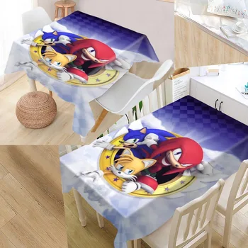 

Custom sonic Table Cover Rectangular Home Protection Decoration Elegant Wedding Waterproof Oilproof Tablecloth