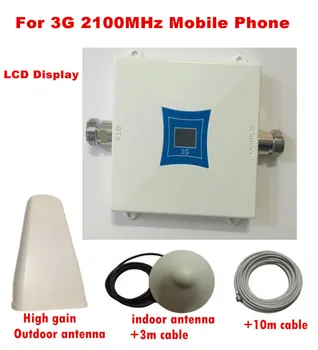 

For Russia Full set LCD 3G Cellular Signal Repeater signal booster 3G 2100mhz cellpone Signal Repeater 3G Booster Amplifier