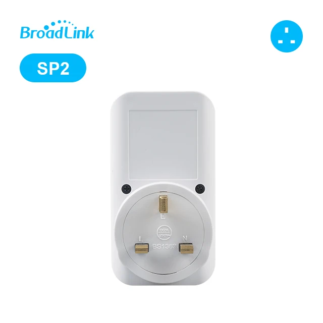 Умная Wi Fi розетка стандарта Великобритании BroadLink SP2 UK умная Alexa и Google Home