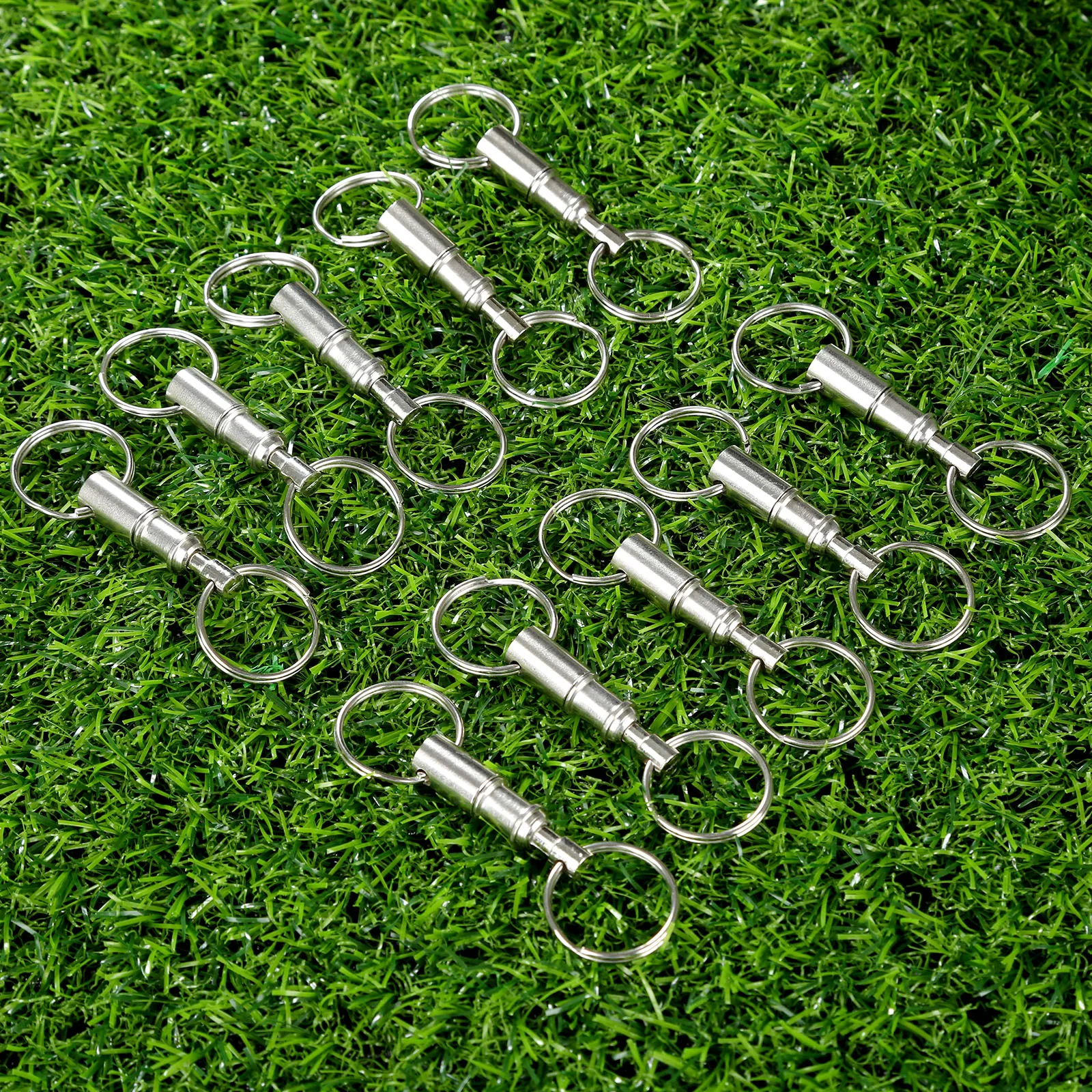 10pcs Outdoor EDC Tool Quick Release Key Chain Pull Apart Key Removable Handy Keyring Detachable