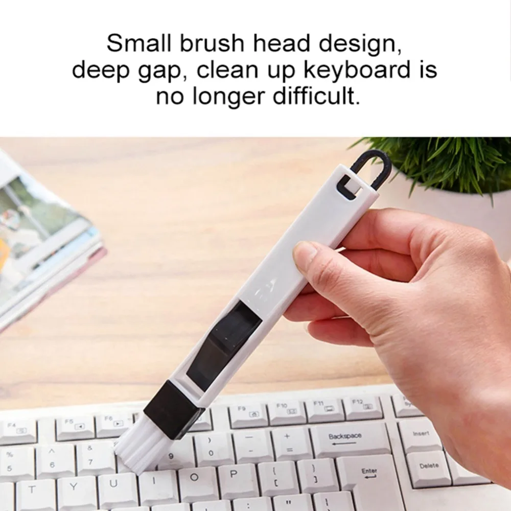 Best Selling 2018 Products multi-function window slot brush with dustpan screen keyboard drawer wardrobe corner cleaning brush (5)