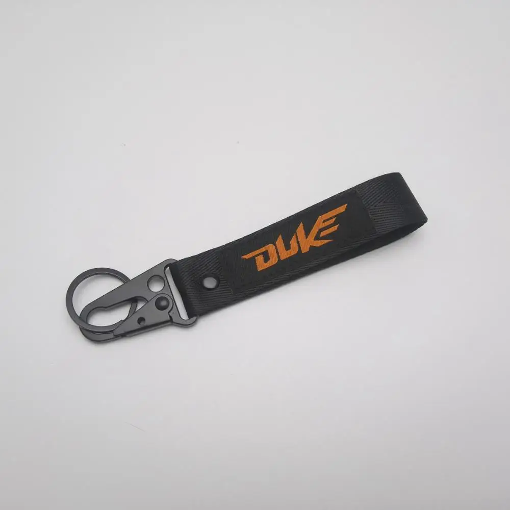 

Motorcycle Embroidery Key Holder Chain Keychain for KTM RC 390 690 200 Duke 125 Motocross Strap Key Ring