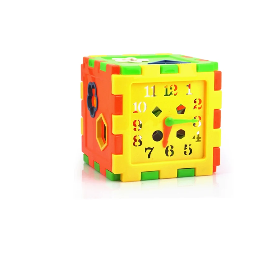 

Baby Box Shape Matching Block Six Blocks Of Knowledge Patterns Children Educational Toys Multi - Functional Intelligence Box