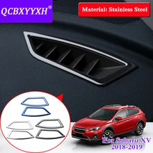 Автомобиль Стайлинг 2 шт./лот внутренняя приборной панели Frame блесток для Subaru XV Impreza внутренняя отделка наклейки Авто подкладке Frame