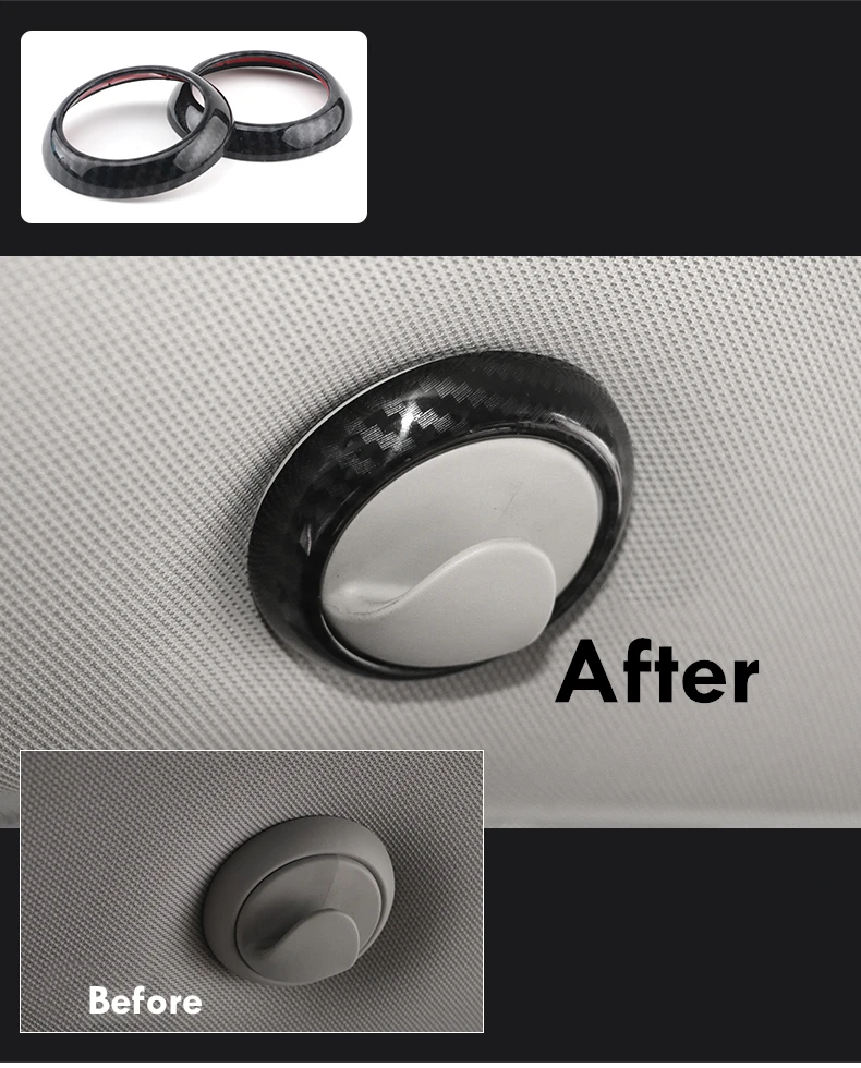 

car carbon fiber abs storage hooks covers decoration accessories for mini cooper f55 f56 styling