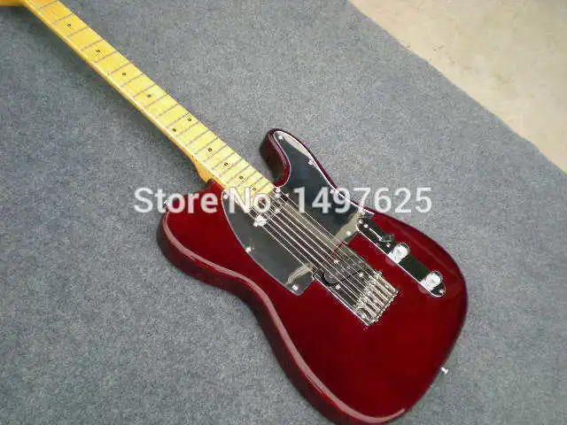 

Free shipping Wholesale new tl electric burgundy color /oem guitar/guitar in china