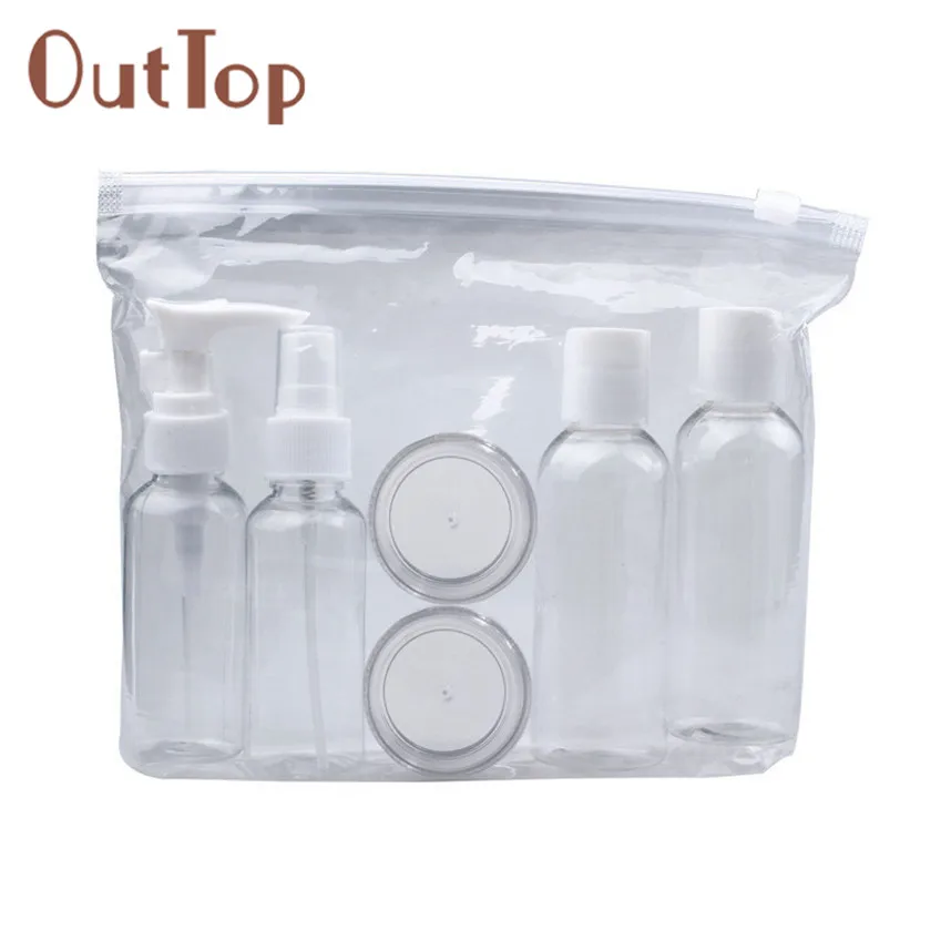 

OutTop 1set New Portable Transparent Travel Cosmetic Bottle Points Bottling Six Sets Gift For Women J170116