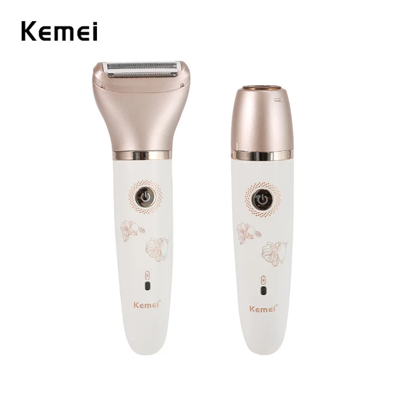 Kemei 1632 2 в 1 Для женщин электрический эпилятор Аккумуляторный Эпилятор депилятор