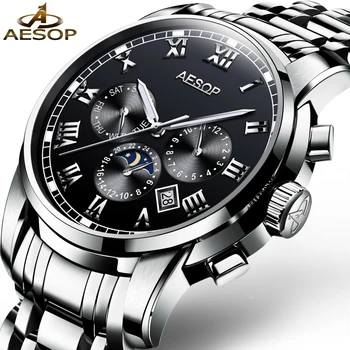 

Aesop Watch Men Luxury Brand 2019 Waterproof Luminous Automatic Mechanical Wristwatch Watch Relogio Masculino