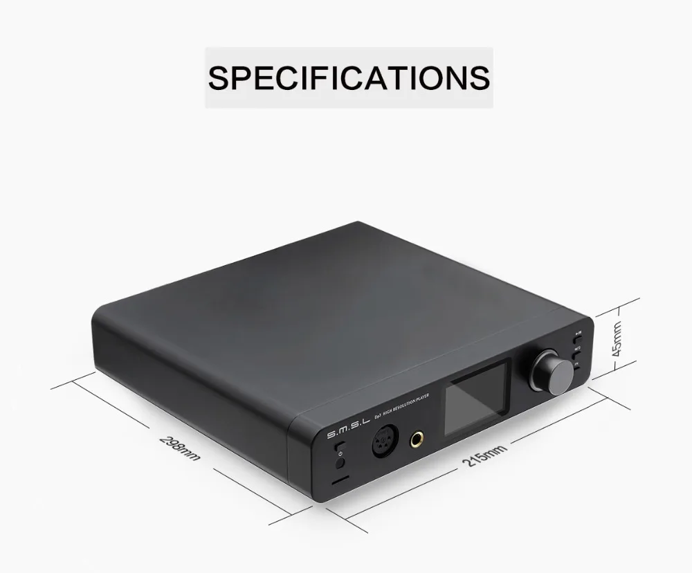 USB DAC SMSL DP3 усилители Bluetooth аудио декодер ES9018Q2C Hifi Dac аудио усилитель сбалансированный DSD цифровой плеер Усилитель