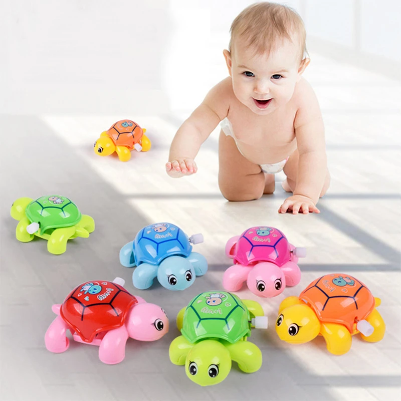 Tortue De Dessin Anime Pour Bebe Jouet Mecanique Jouet Educatif Classique Pour Garcons Et Filles 1 Piece Aliexpress