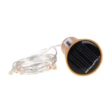 3 шт. 1 м 10 светодиодный бутылки из пробки в форме Солнечный свет Мощность строки свет Рождественская елка Декор лампы Открытый сад фестиваль света