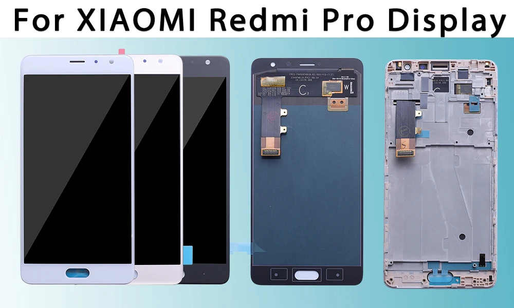 AMOLED 5,5 ЖК-дисплей для XIAOMI Redmi Pro дисплей сенсорный экран дигитайзер с рамкой Замена для Xiaomi Redmi Pro дисплей