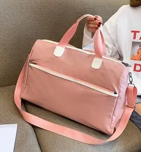 big pink Сухой и влажный разделенный водонепроницаемый дорожный мешок большой емкости портативный вещевой мешок легкий вес куб для упаковки новые выходные сумки - Цвет: big pink