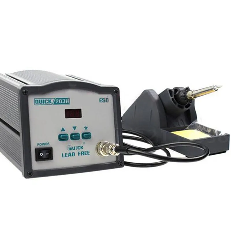 

High-power AC 220V Quick 90W ESD safe lead-free digital high frequency eddy soldering iron station rework stations