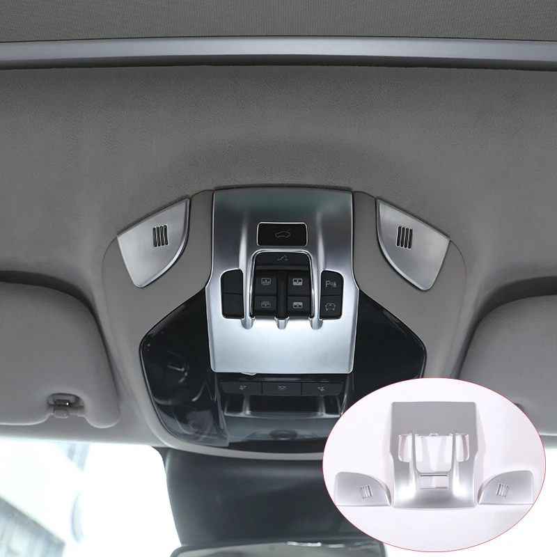 

2 Color ABS Plastic Front Reading Light Lamp Cover Trim Stickers Accessory For Maserati Levante Quattroporte 2017
