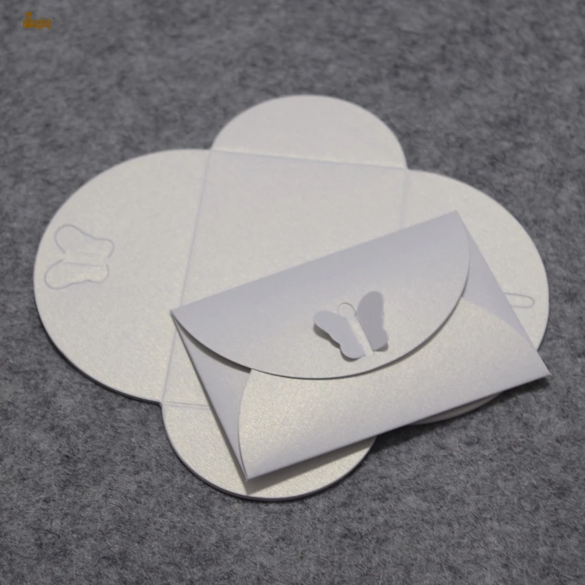 100 шт. жемчужные бумажные конверты с застежкой бабочкой 10 5x7 см|cute card|card cardpearl card |