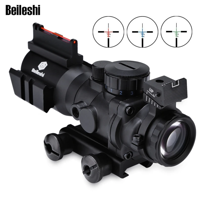 

4x32 Acog Riflescope 20mm Dovetail Reflex Optics Scope Tactical Sight For Hunting Gun Rifle Airsoft Sniper Magnifier Air Gun