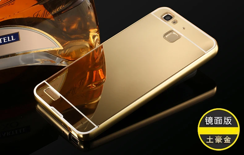 Роскошный Алюминиевый металлический чехол для Huawei GR3 + Акриловые зеркальные