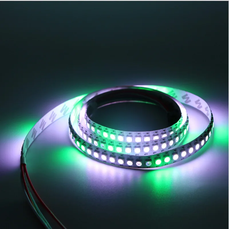 WS2812 led pixel strip 0.5m/5m Dual-signal 30/60/144 pixels/leds/m,WS2812B Updated Black/White PCB,IP30/IP65/IP67 5V pixel Light