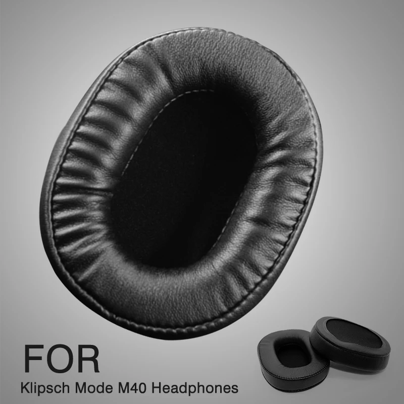1Pair Dedicated Replacement Ear Pads Black Soft Earphone Cushion For Klipsch Mode M40 Headphones Accessories Mayitr