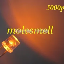 5000 штук, толщина 5 мм, с плоским верхом orange светодиодный 5 мм Ультра яркий светодиодный 5 мм водный яркий светодиодный 5 мм Большой/широкий угол orange светодиодный 5 мм с плоской головкой orange светодиодный s