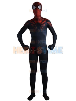 

Superior Spiderman Costume Comics Spider-Man Cosplay Bodysuit Hot Sale Halloween Zentai Catsuit Aduit/Kids/Custom Free Shipping