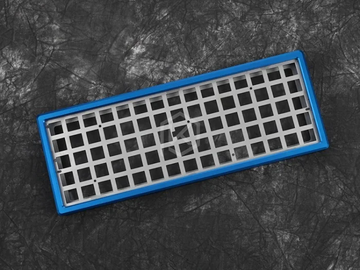 Анодированный алюминиевый чехол для xd75re xd75 60% пользовательские клавиатуры акриловые панели акриловый диффузор может поддерживать поворотный скоба - Цвет: XD75B Blue Ver2.0 x1