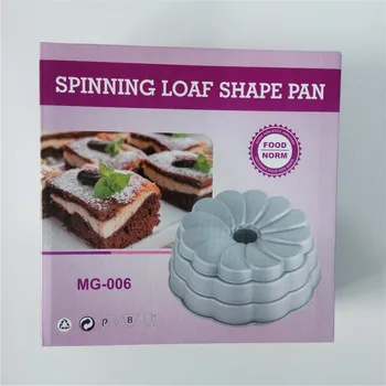 

Wholesale Spinning Loaf Shape Cake Pan Heavy Cast Aluminum Baking Form DIY Cake Design Nonstick Baking Tools For Cakes