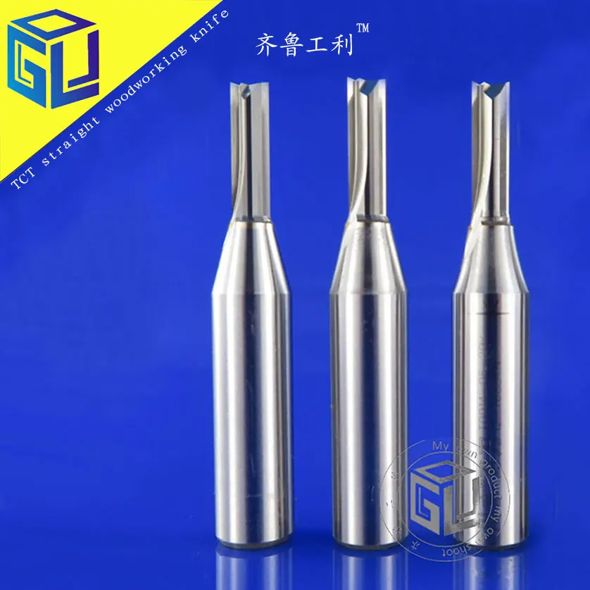 1/2TCT double edge straight groove wood milling cutter straight edge trimming machine tool head