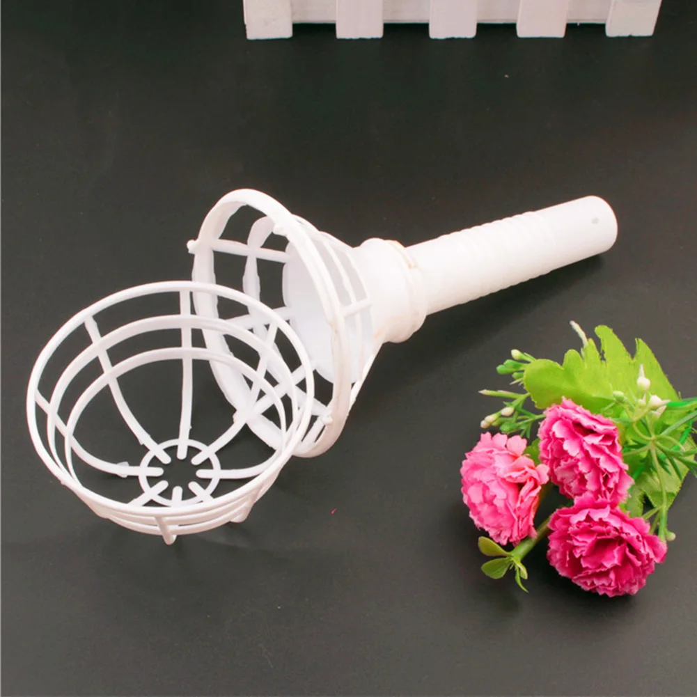 

Wedding Exquisite Bridal Bouquet Holder Handle Flower Handheld Plastic Decoration Florist Supplies Party Home Festival