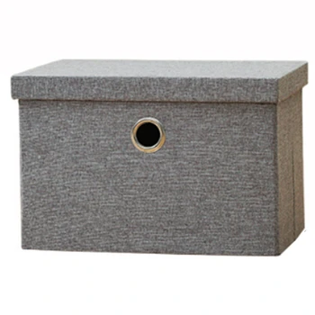 

Folding Cotton Linen Clothing Storage Box Large Wardrobe Rectangle Storage Bin Organizer with Cover Home Portable Multi-Functi