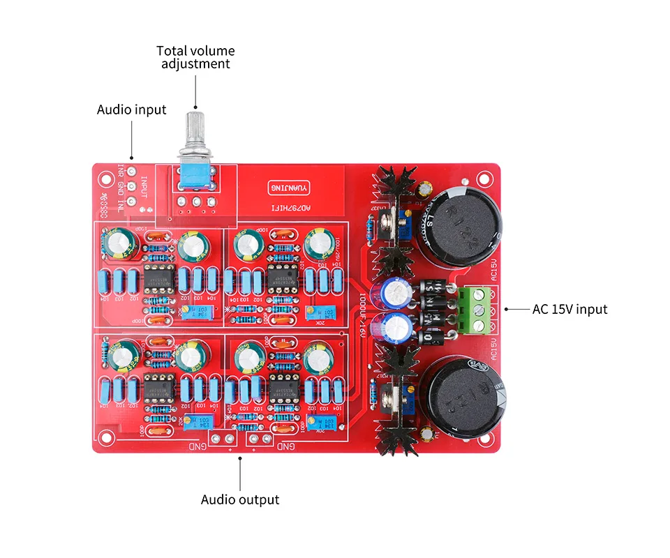 AIYIMA NE5534 усилитель доска HIFI лихорадка предусилитель тон громкости Управление получить 12 раз ссылка Пособия по немецкому языку MBL6010 цепи