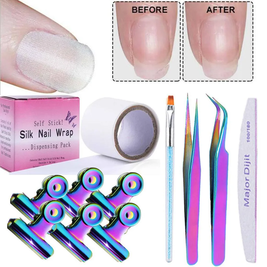 

Silk Nail Sticker Extension Bake Lamp Bottom Seal Layer Phototherapy Glue Clip New Nails Accessoires vernis semi permanant uv